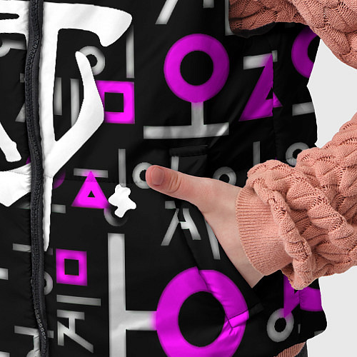 Детский жилет Doom неоновый паттерн / 3D-Черный – фото 5
