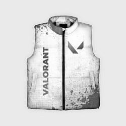 Детский жилет Valorant - white gradient вертикально, цвет: 3D-черный