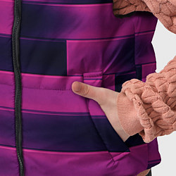 Детский жилет Color pink square, цвет: 3D-черный — фото 2