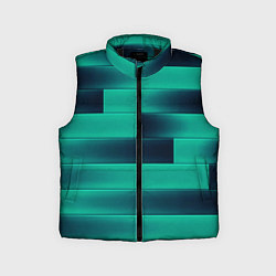 Детский жилет Color light blue square