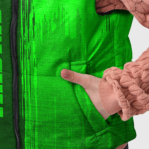 Детский жилет Real Madrid - green gradient по-вертикали / 3D-Черный – фото 5