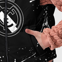 Детский жилет Real Madrid белые краски, цвет: 3D-черный — фото 2