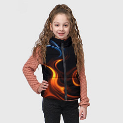 Детский жилет The color is fire orange, цвет: 3D-черный — фото 2