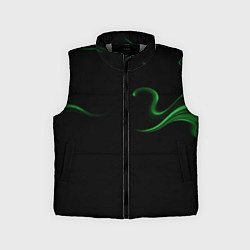 Детский жилет Color green abstraction, цвет: 3D-светло-серый