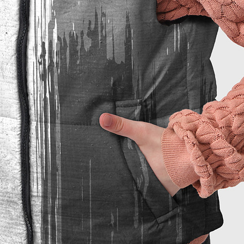 Детский жилет Suzuki - white gradient по-вертикали / 3D-Черный – фото 5