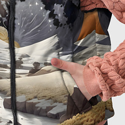 Детский жилет Река и планеты, цвет: 3D-черный — фото 2