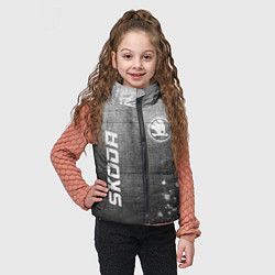 Детский жилет Skoda - grey gradient вертикально, цвет: 3D-черный — фото 2