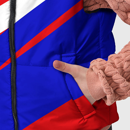 Детский жилет Россия бело-сине-красный / 3D-Красный – фото 5