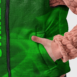 Детский жилет Counter Strike 2 - green gradient вертикально, цвет: 3D-черный — фото 2