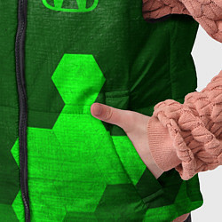 Детский жилет Honda - green gradient вертикально, цвет: 3D-черный — фото 2