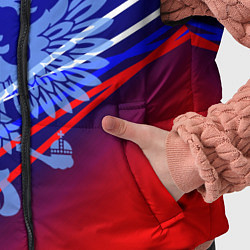 Детский жилет Герб России и градиент бело-сине-красный, цвет: 3D-черный — фото 2