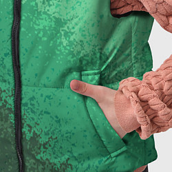 Детский жилет Градиент текстурный зелёный, цвет: 3D-черный — фото 2