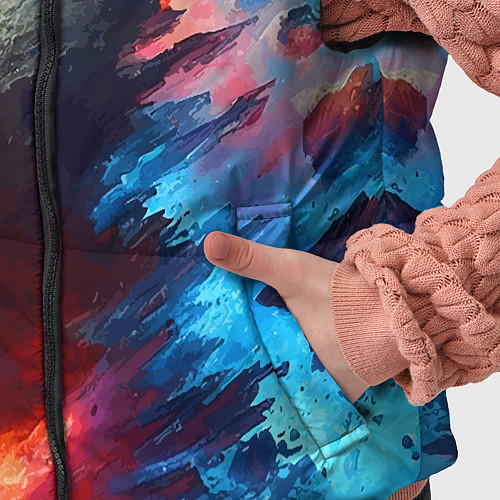 Детский жилет Разрыв космического тела - нейроарт / 3D-Черный – фото 5