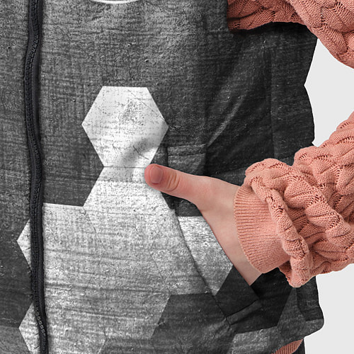 Детский жилет Subaru - grey gradient вертикально / 3D-Черный – фото 5