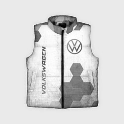 Детский жилет Volkswagen - white gradient вертикально, цвет: 3D-черный