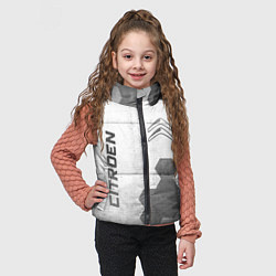 Детский жилет Citroen - white gradient вертикально, цвет: 3D-черный — фото 2