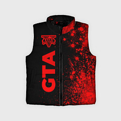 Детский жилет GTA - red gradient по-вертикали, цвет: 3D-черный