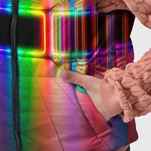 Детский жилет Неоновая галерея / 3D-Черный – фото 5