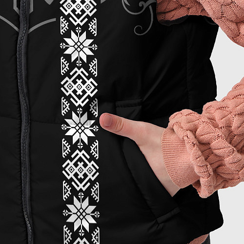Детский жилет Славянские символы традиции народа / 3D-Черный – фото 5
