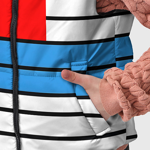 Детский жилет В стиле мондриана / 3D-Черный – фото 5