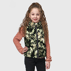 Детский жилет Пятнистый чёрно-бежевый, цвет: 3D-черный — фото 2