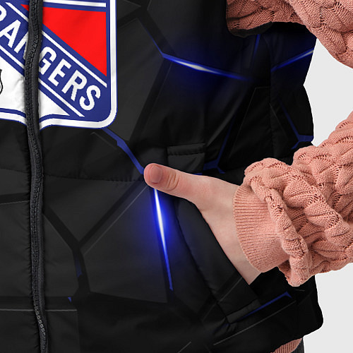 Детский жилет Нью Йорк Рейнджерс - НХЛ хоккей / 3D-Черный – фото 5