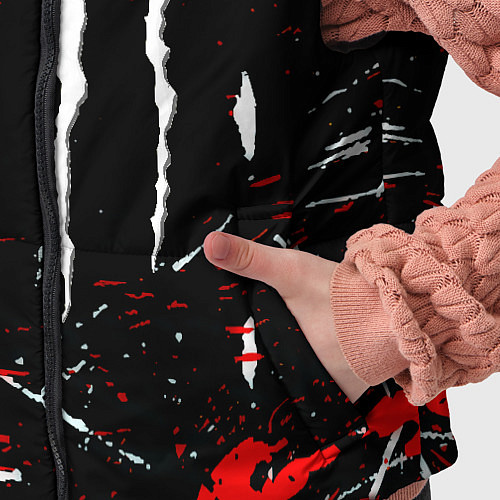 Детский жилет Monster energy штрихи / 3D-Черный – фото 5