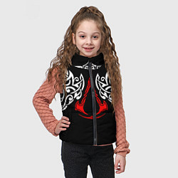 Детский жилет Силуэт ворона - Aссасинс Крид, цвет: 3D-черный — фото 2