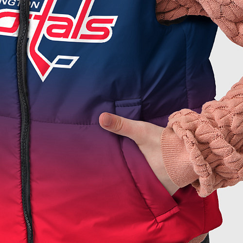 Детский жилет Вашингтон Кэпиталз - градиент / 3D-Черный – фото 5