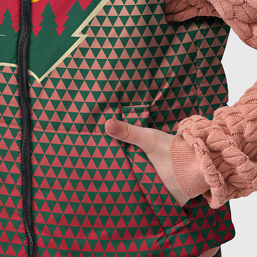 Детский жилет Миннесота Уайлд - геометрический градиент / 3D-Черный – фото 5