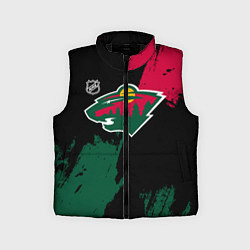 Детский жилет Миннесота Уайлд - брызги краски, цвет: 3D-черный