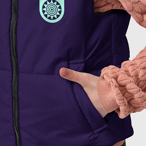 Детский жилет ФК Уфа - форма с текстурой / 3D-Черный – фото 5