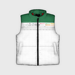 Детский жилет Таблица Excel текстура, цвет: 3D-красный