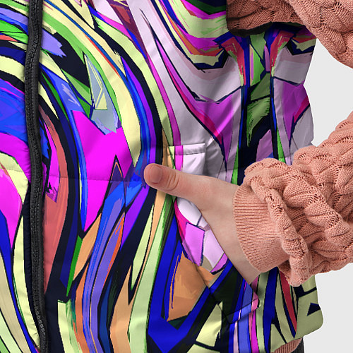 Детский жилет Абстракция пластика синий / 3D-Черный – фото 5