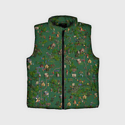 Детский жилет Земли Крепости - Герои 3, цвет: 3D-черный