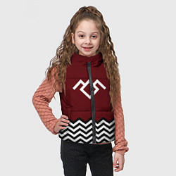 Детский жилет Твин Пикс - лого, цвет: 3D-черный — фото 2