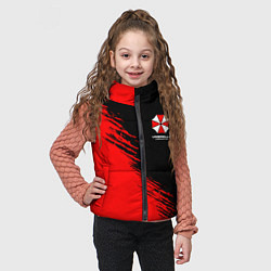 Детский жилет Umbrella Corp - red and black, цвет: 3D-черный — фото 2