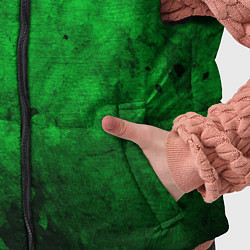 Детский жилет Абстракция - green acid stains, цвет: 3D-черный — фото 2