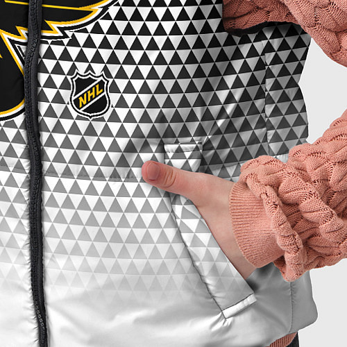 Детский жилет Сент Луис Блюз - белый градиент / 3D-Черный – фото 5