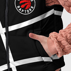 Детский жилет Торонто Рэпторс - текстура мяча, цвет: 3D-черный — фото 2