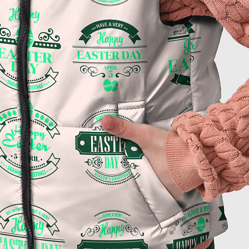 Детский жилет Easter turquoise / 3D-Черный – фото 5