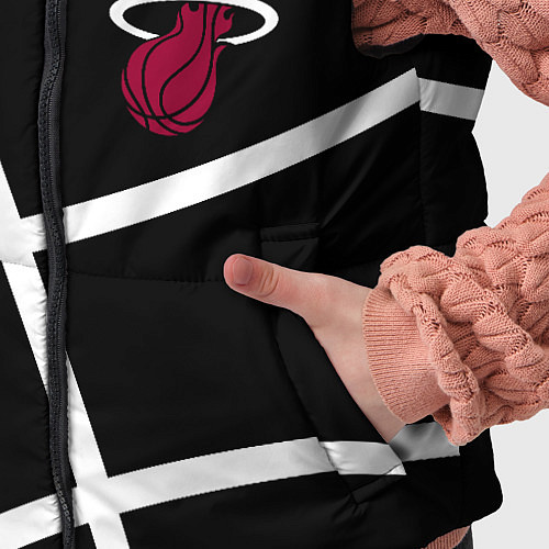 Детский жилет Майами Хит - баскетбольный линии / 3D-Черный – фото 5