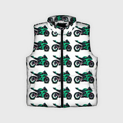 Детский жилет Motorcycle turquoise