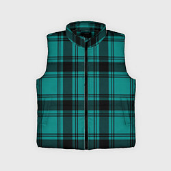 Детский жилет Checkered dark blue