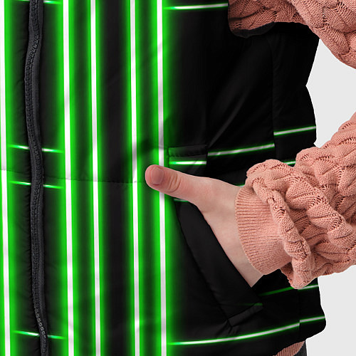 Детский жилет Neon green / 3D-Черный – фото 5