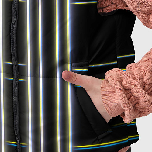 Детский жилет Neon yellow blue white / 3D-Черный – фото 5