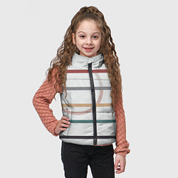 Детский жилет Stripes and circle, цвет: 3D-черный — фото 2