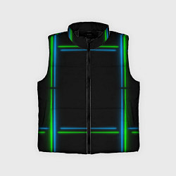 Детский жилет Neon green light blue