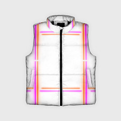 Детский жилет Neon white orange pink