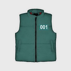 Детский жилет Игра кальмара 001, цвет: 3D-красный